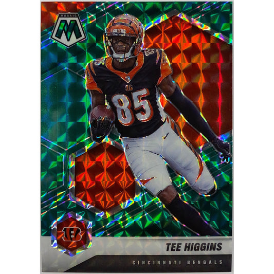 2021 Mosaic Tee Higgins Green Mosaic Prizm