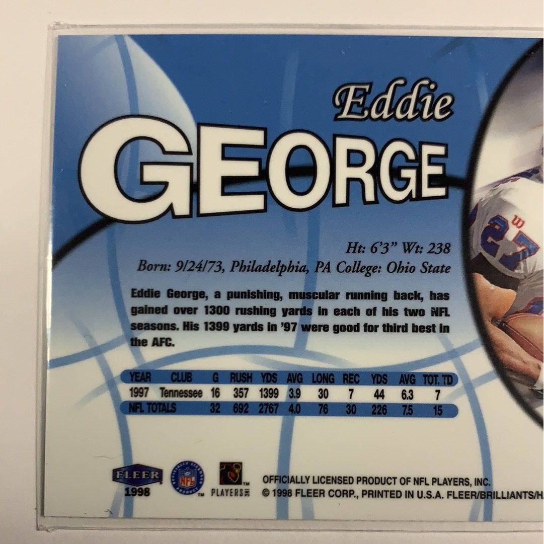  1998 Fleer Brilliants Eddie George 42b  Local Legends Cards & Collectibles