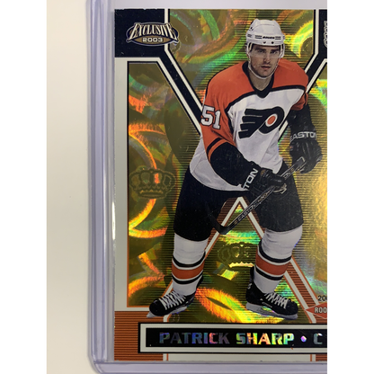  2003 Pacific Exclusive Patrick Sharp Rookie Card  Local Legends Cards & Collectibles