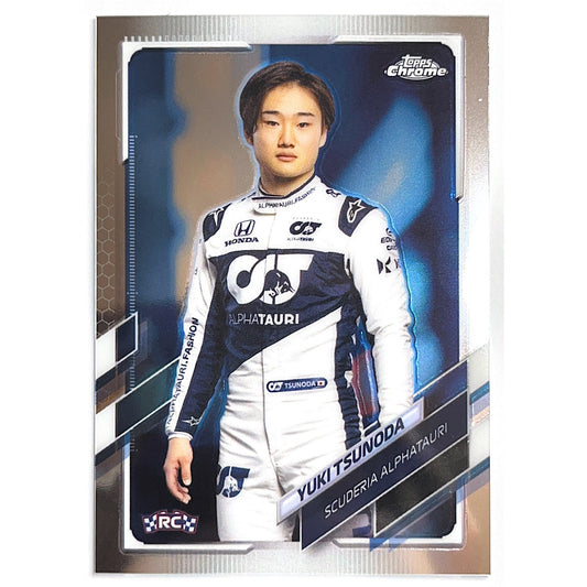 2021 Topps Chrome Formula 1 Yuki Tsunoda Rookie #14