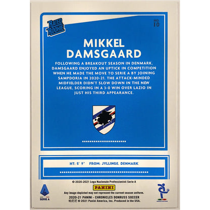 2020-21 Chronicles Donruss Mikkel Damsgaard Purple Astro Rated Rookie