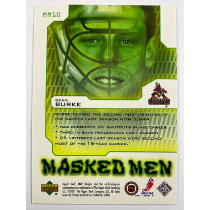 2000-01 MVP Sean Burke Masked Men
