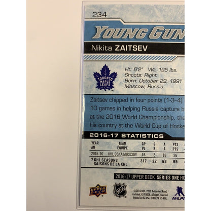  2016-17 Upper Deck Series 1 Nikita Zaitsev Young Guns  Local Legends Cards & Collectibles
