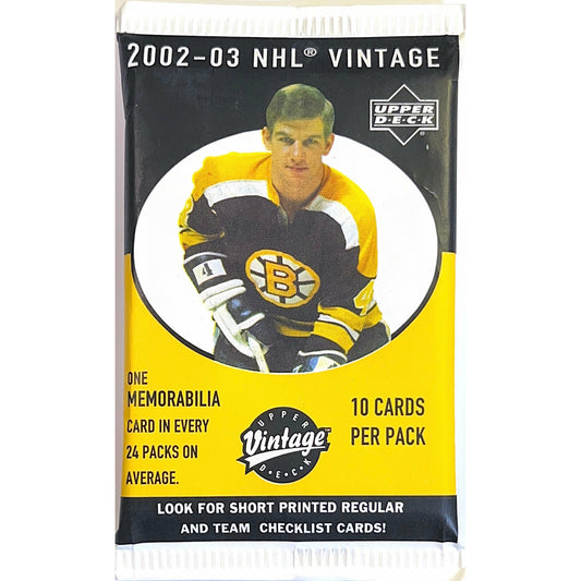 2002-03 Upper Deck Vintage NHL Hockey Hobby Pack