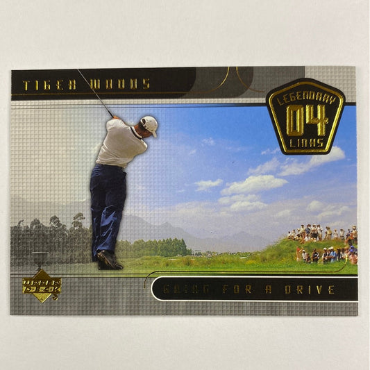 2004 Upper Deck Tiger Woods Legendary 04 Links Going For A Drive