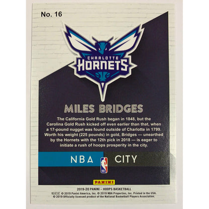 2019-20 Hoops NBA City Miles Bridges