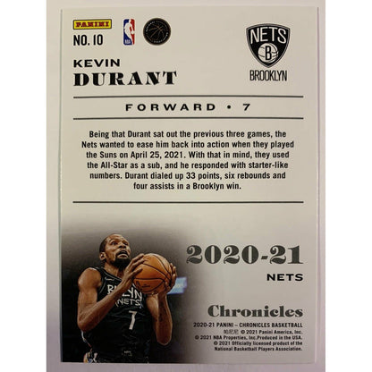 2020-21 Chronicles Kevin Durant Pink Parallel