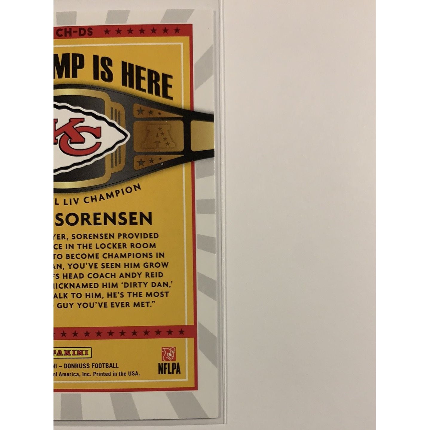  2020 Donruss Daniel Sorensen The Champ Is Here  Local Legends Cards & Collectibles