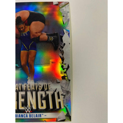 2021 Topps Chrome Bianca Belair Feats of Strength Refractor