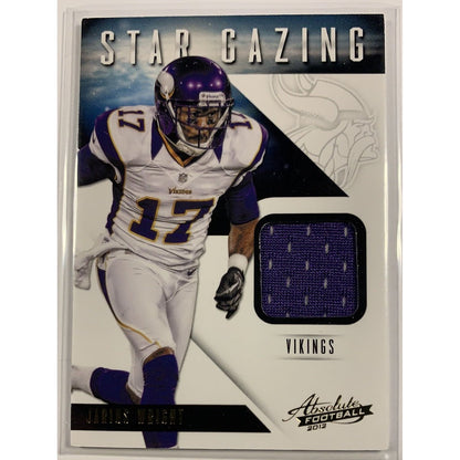  2012 Absolute Jarius Wright Star Gazing Jersey Patch  Local Legends Cards & Collectibles