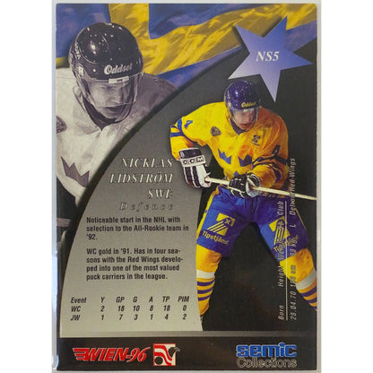 1996 Wein Semic Collections Nicklas Lidstrom The Mighty Viking Nordic Stars SSP