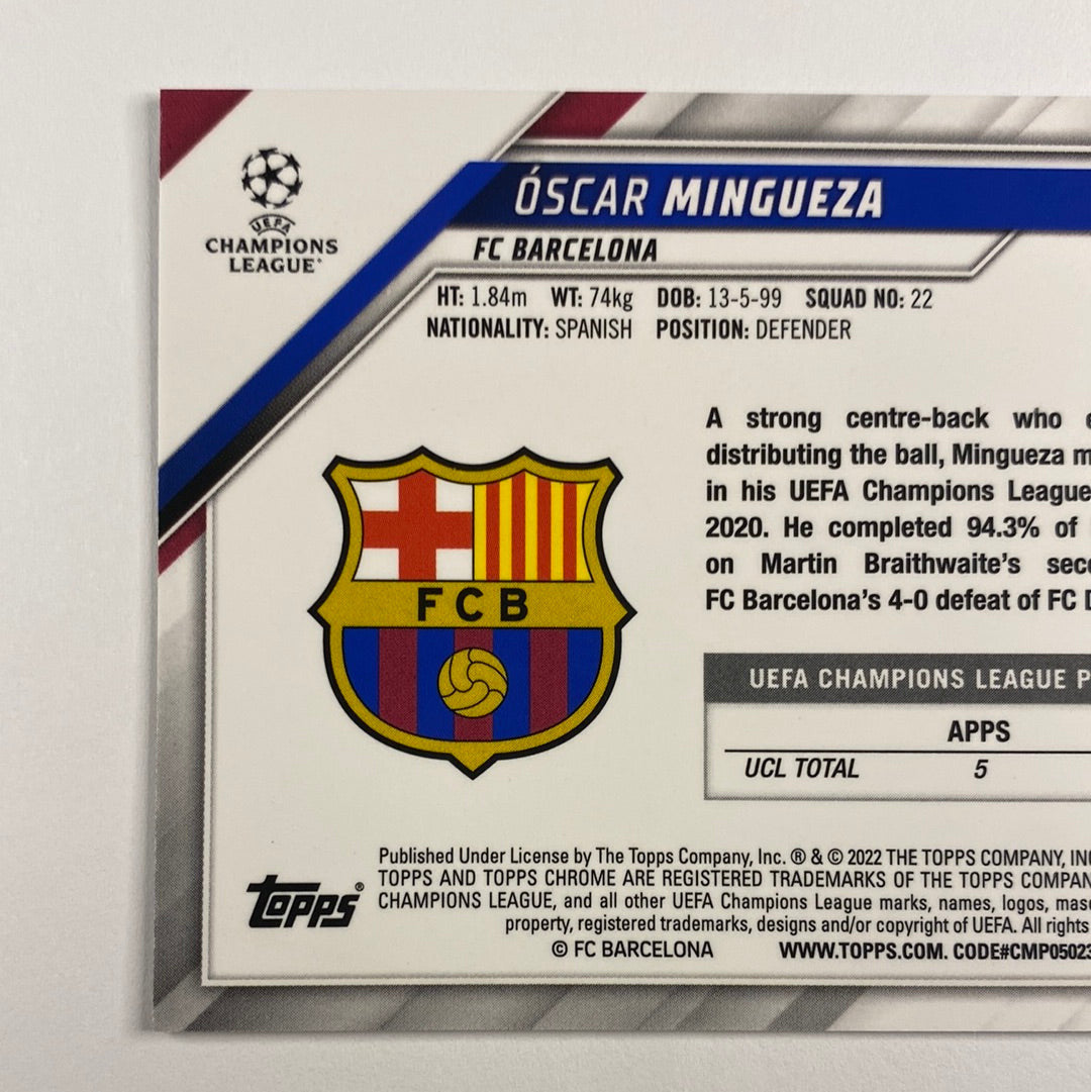2022 Topps Chrome Oscar Mingueza RC | Local Legends Cards & Collectibles