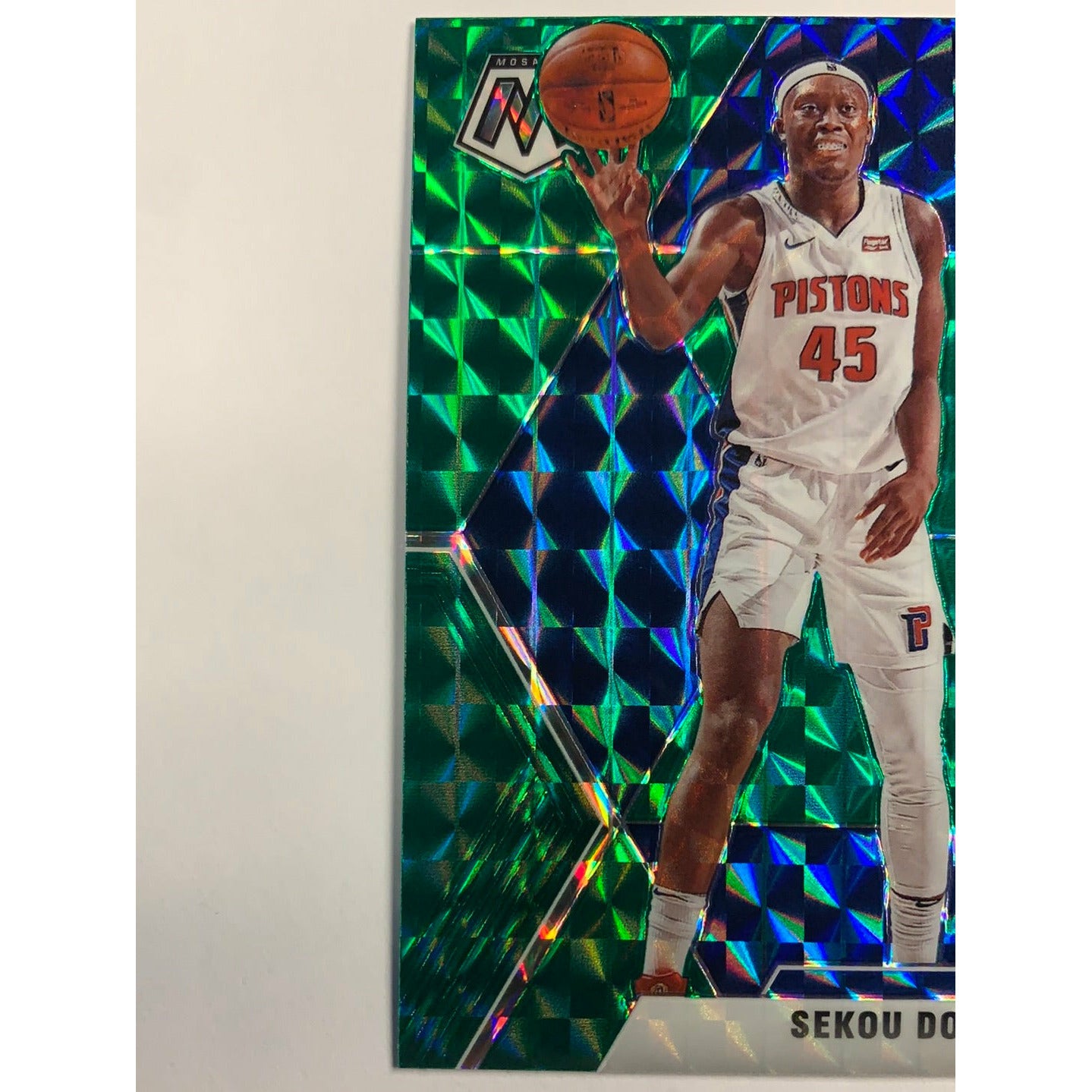 2019-20 Mosaic Sekou Doumbouya Green Mosaic Prizm RC