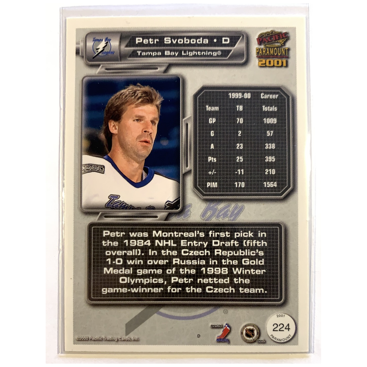  2000-01 Pacific Paramount Petr Svoboda Holo Gold /74  Local Legends Cards & Collectibles