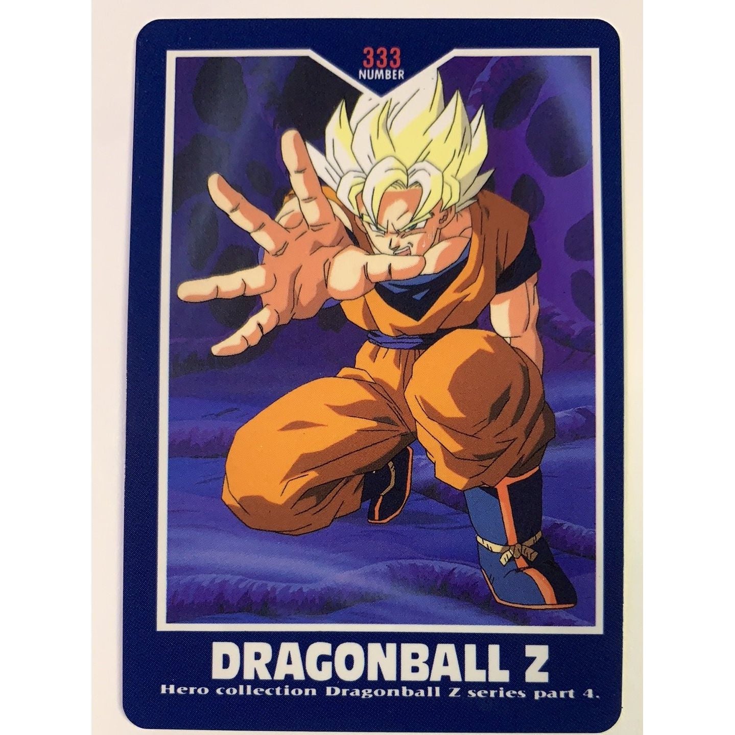  1995 Carte Dragon Ball Z Hero Collection Goku #333  Local Legends Cards & Collectibles