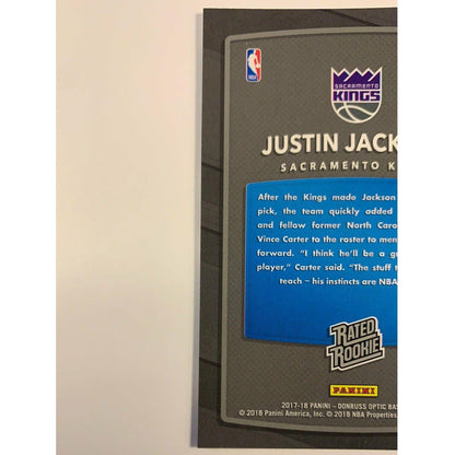 2017-18 Donruss Optic Justin Jackson Rated Rookie