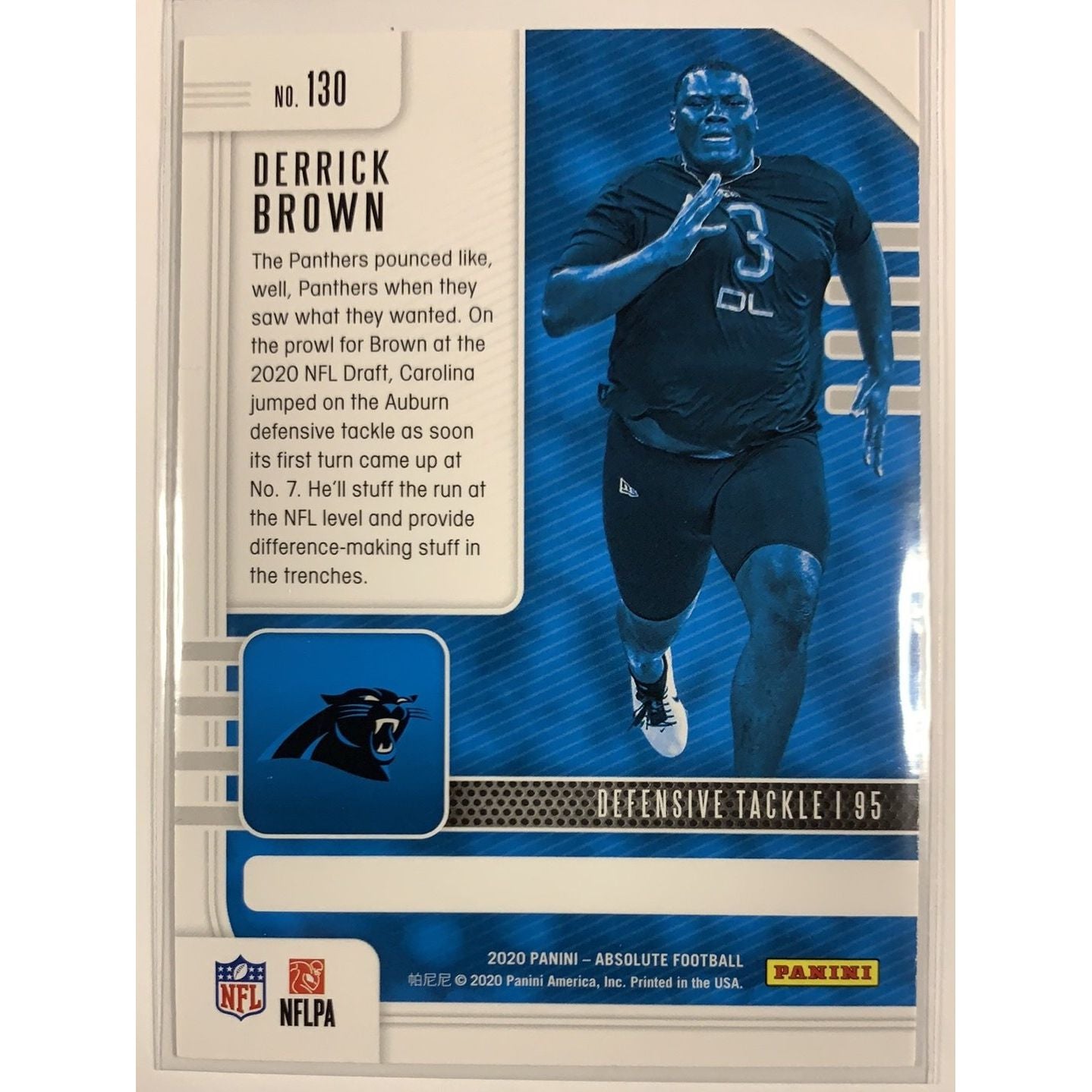  2020 Panini Absolute Derrick Brown RC  Local Legends Cards & Collectibles