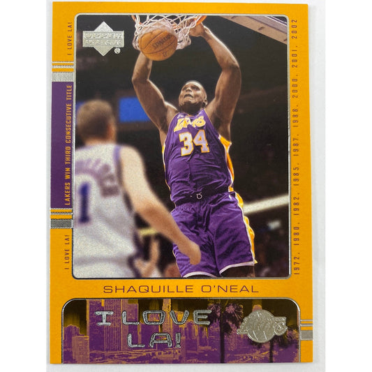 2002-03 Upper Deck Shaquille O’Neal I Love Ya! 3’Peat