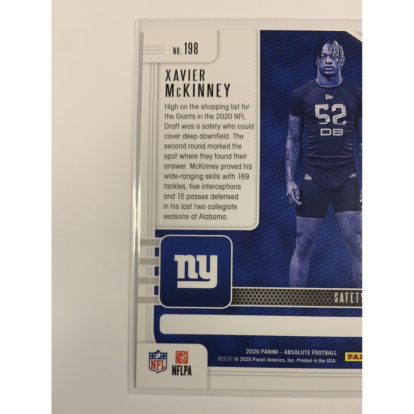  2020 Panini Absolute Xavier McKinney RC  Local Legends Cards & Collectibles