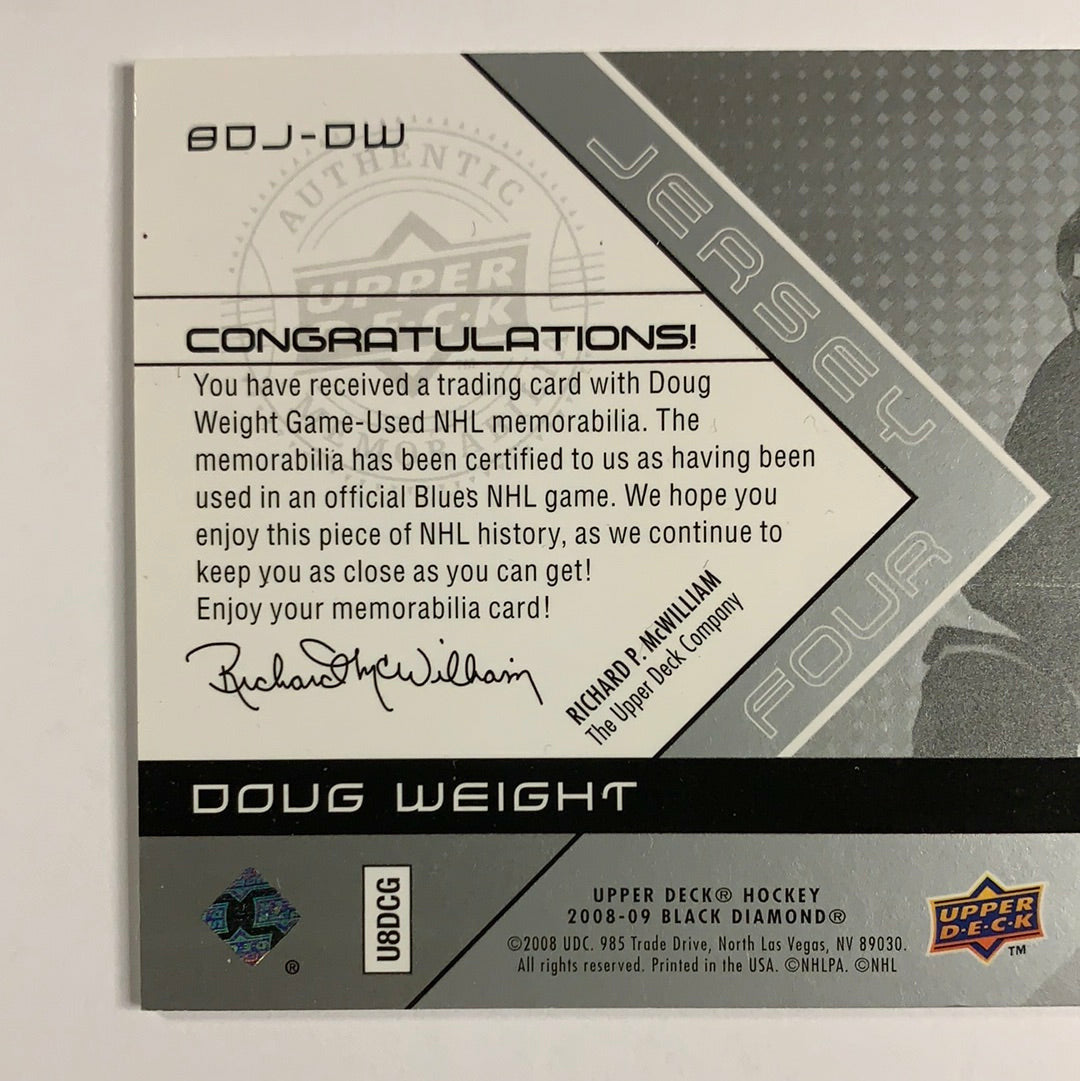 2008-2009 Black Diamond Doug Weight Four Jerseys