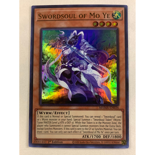 Swordsoul of Mo Ye Ultra Rare MAMA-EN034