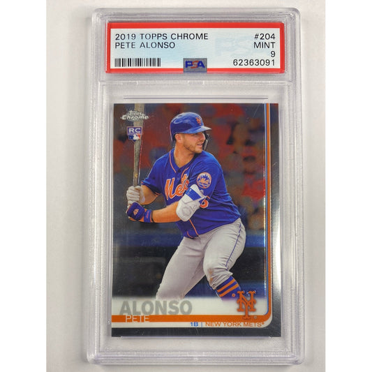 2019 Topps Chrome Pete Alonso RC PSA 9