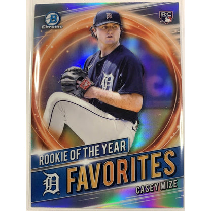  2020 Bowman Chrome Casey Mize Rookie of the Year Favorites  Local Legends Cards & Collectibles