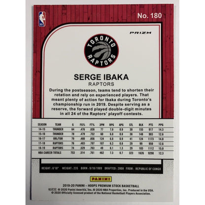  2019-20 Hoops Premium Stock Serge Ibaka Cracked Ice Prizm  Local Legends Cards & Collectibles