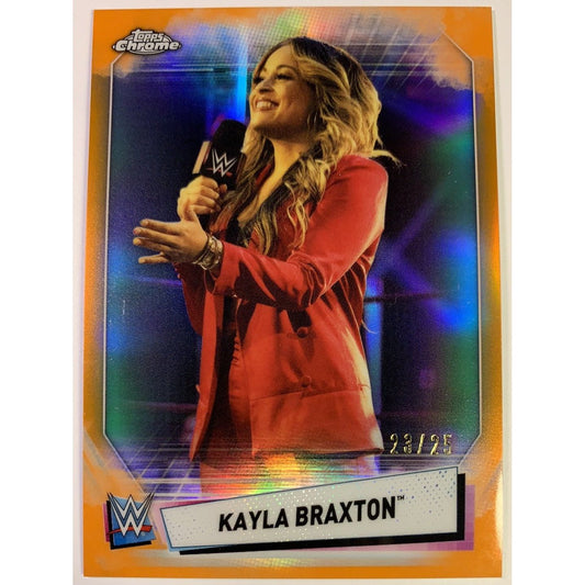  2021 Topps Chrome WWE Kayla Braxton Orange /25  Local Legends Cards & Collectibles