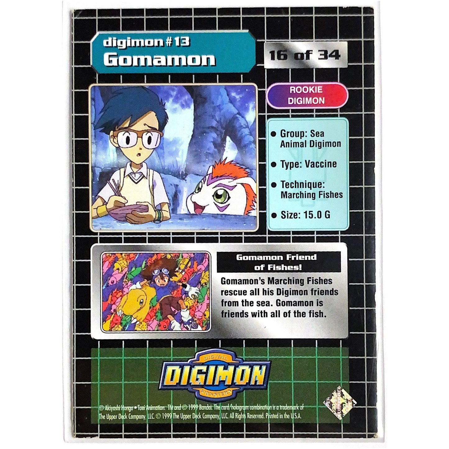  1999 Digimon Gomamon Exclusive Preview Stamp 16 of 34  Local Legends Cards & Collectibles