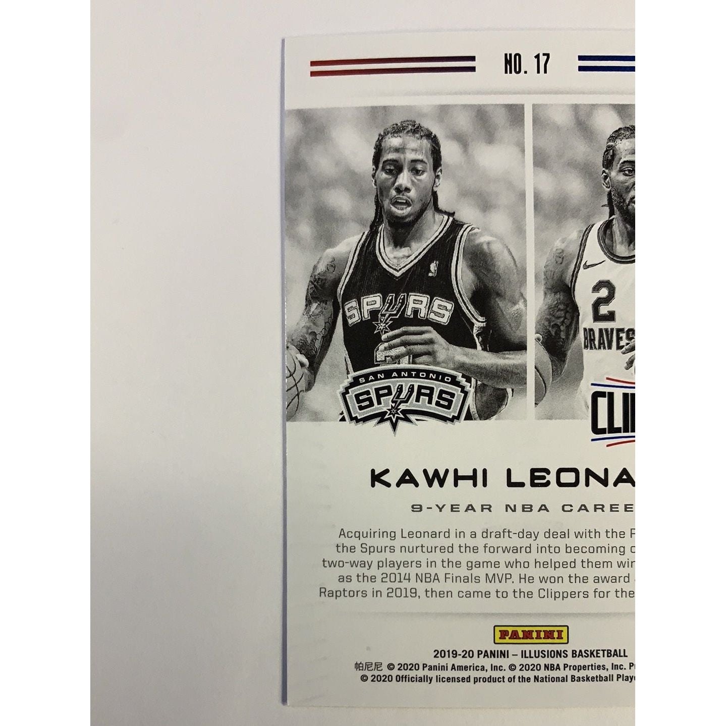  2019-20 Illusions Career Lineage Kawhi Leonard  Local Legends Cards & Collectibles
