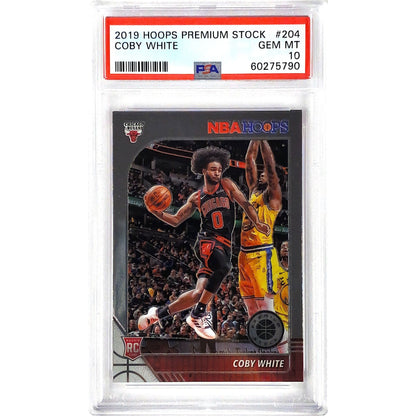 2019-20 Hoops Premium Stock Coby White PSA 10 Gem Mint