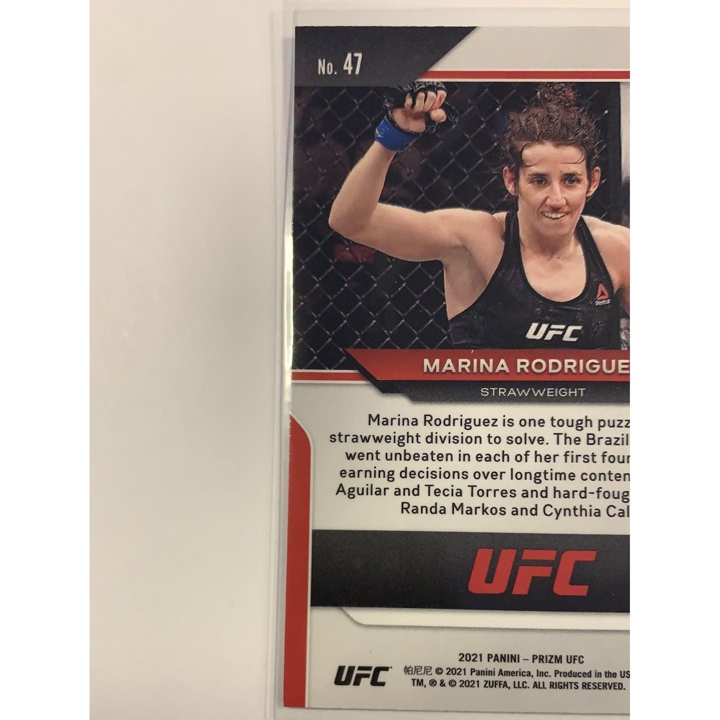  2021 Panini Prizm UFC Marina Rodriguez Green Prizm #47  Local Legends Cards & Collectibles