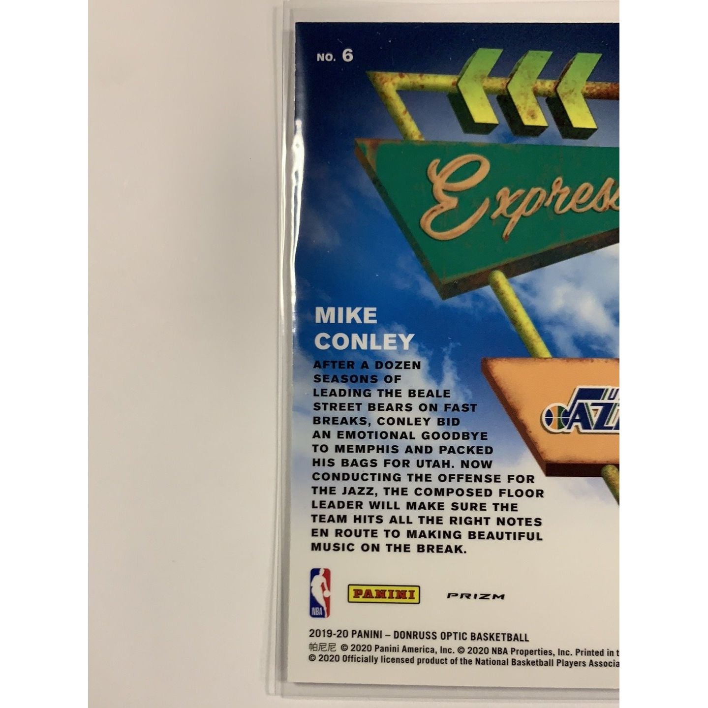  2019-20 Donruss Optic Mike Conley Express Lane Silver Holo  Local Legends Cards & Collectibles