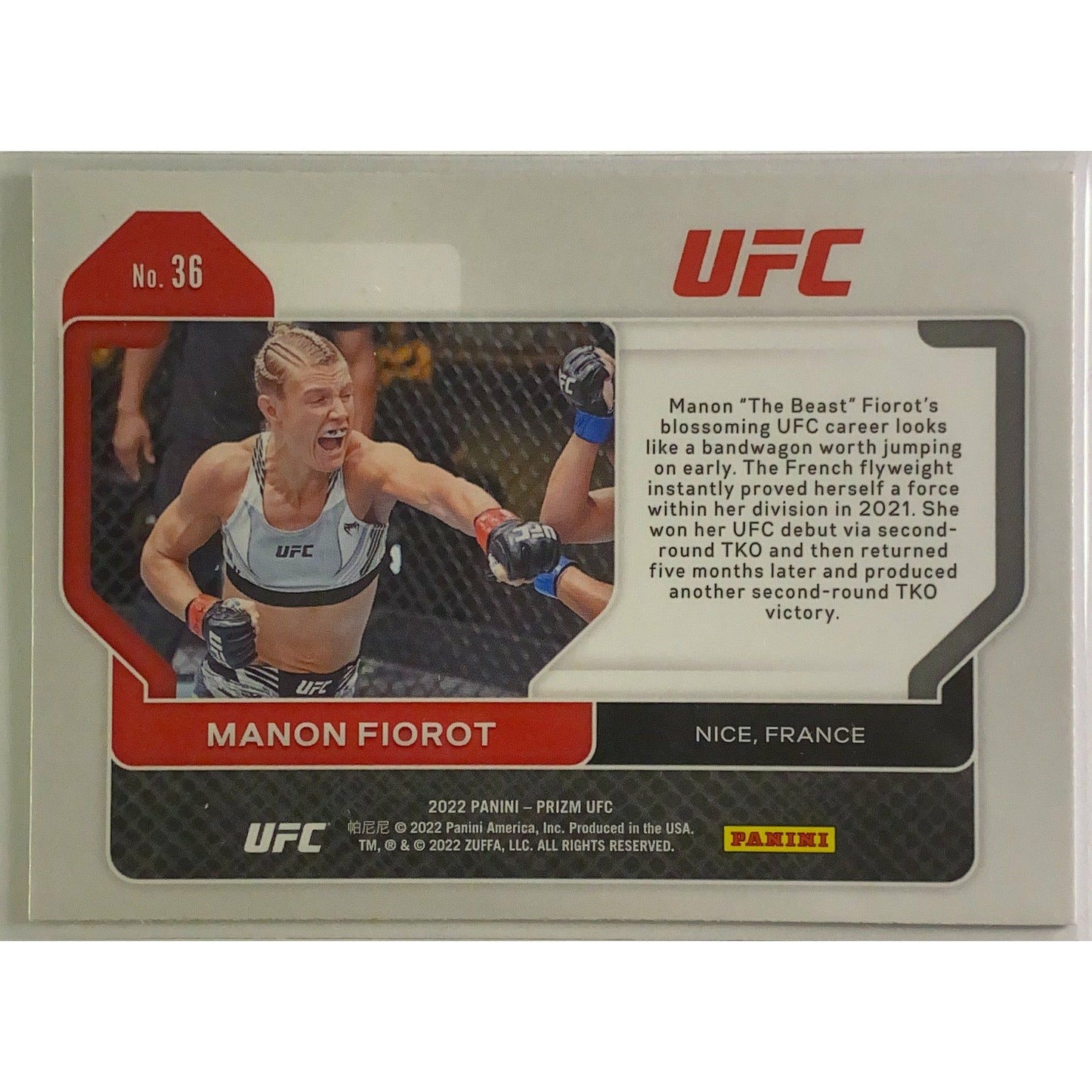 2022 Panini Prizm Manon Fiorot RC