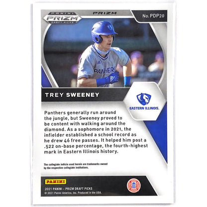 2021 Prizm Draft Picks Trey Sweeney Red Velocity Prizm