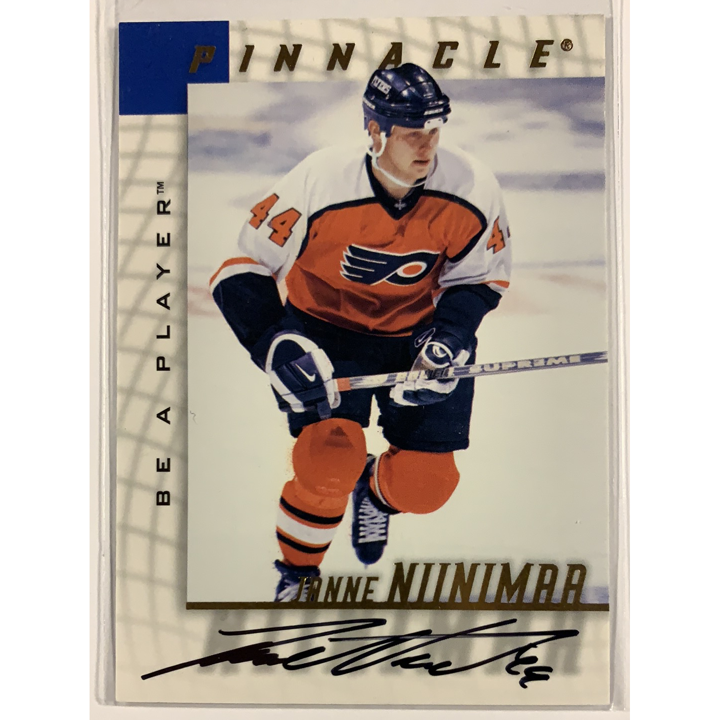  1998-99 Pinnacle Be A Player Janne Niinimaa On Card Auto  Local Legends Cards & Collectibles