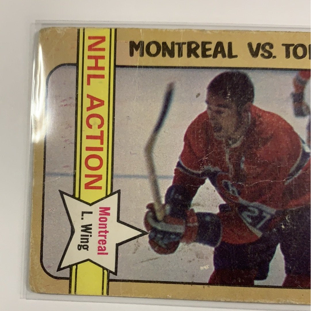  1972-73 O-Pee-Chee NHL Action Montreal LW Frank Mahovlich  Local Legends Cards & Collectibles