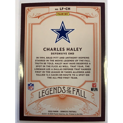  2020 Donruss Charles Haley Legends of the Fall  Local Legends Cards & Collectibles