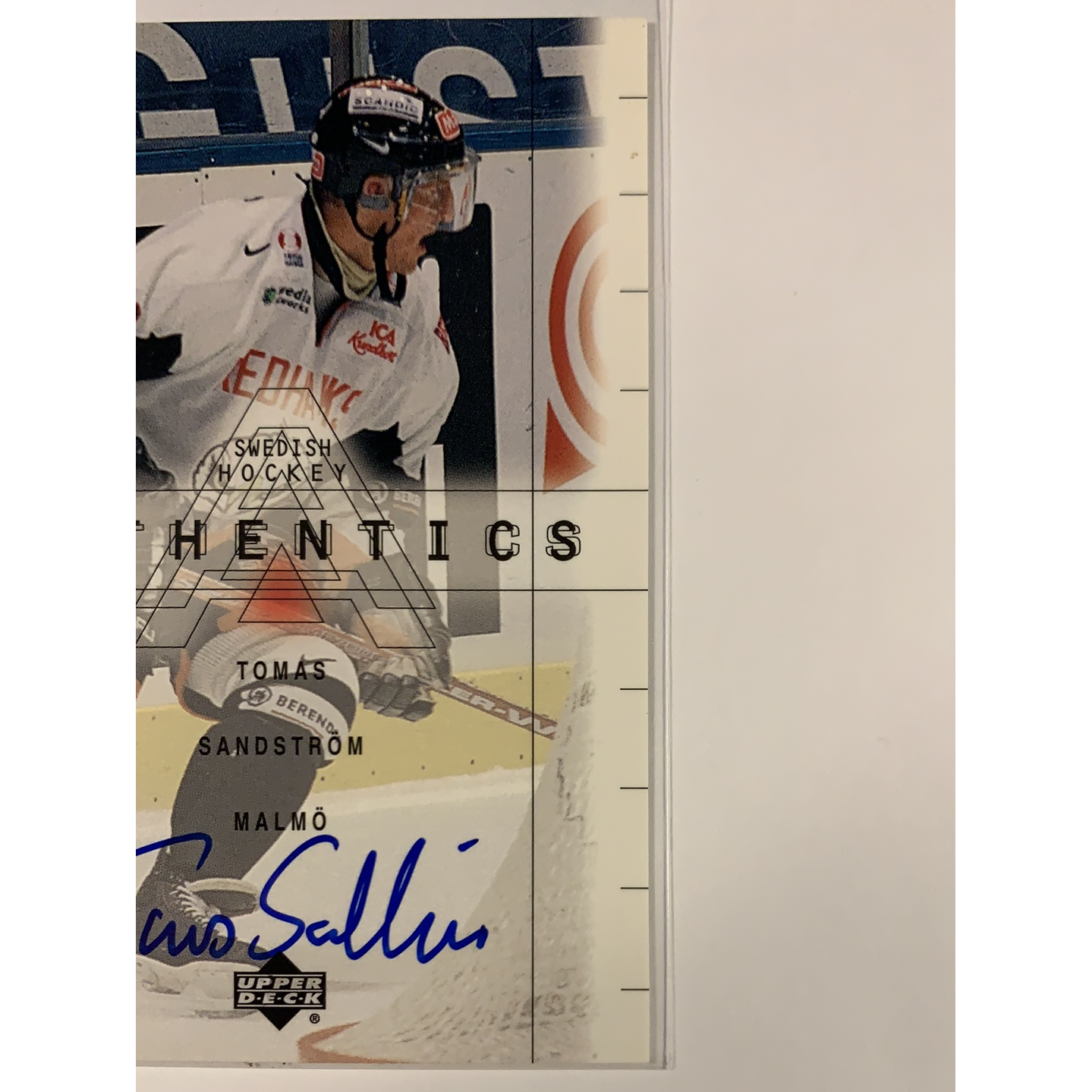  2000-01 Upper Deck Swedish Authentics Tomas Sandstrom On Card Auto  Local Legends Cards & Collectibles