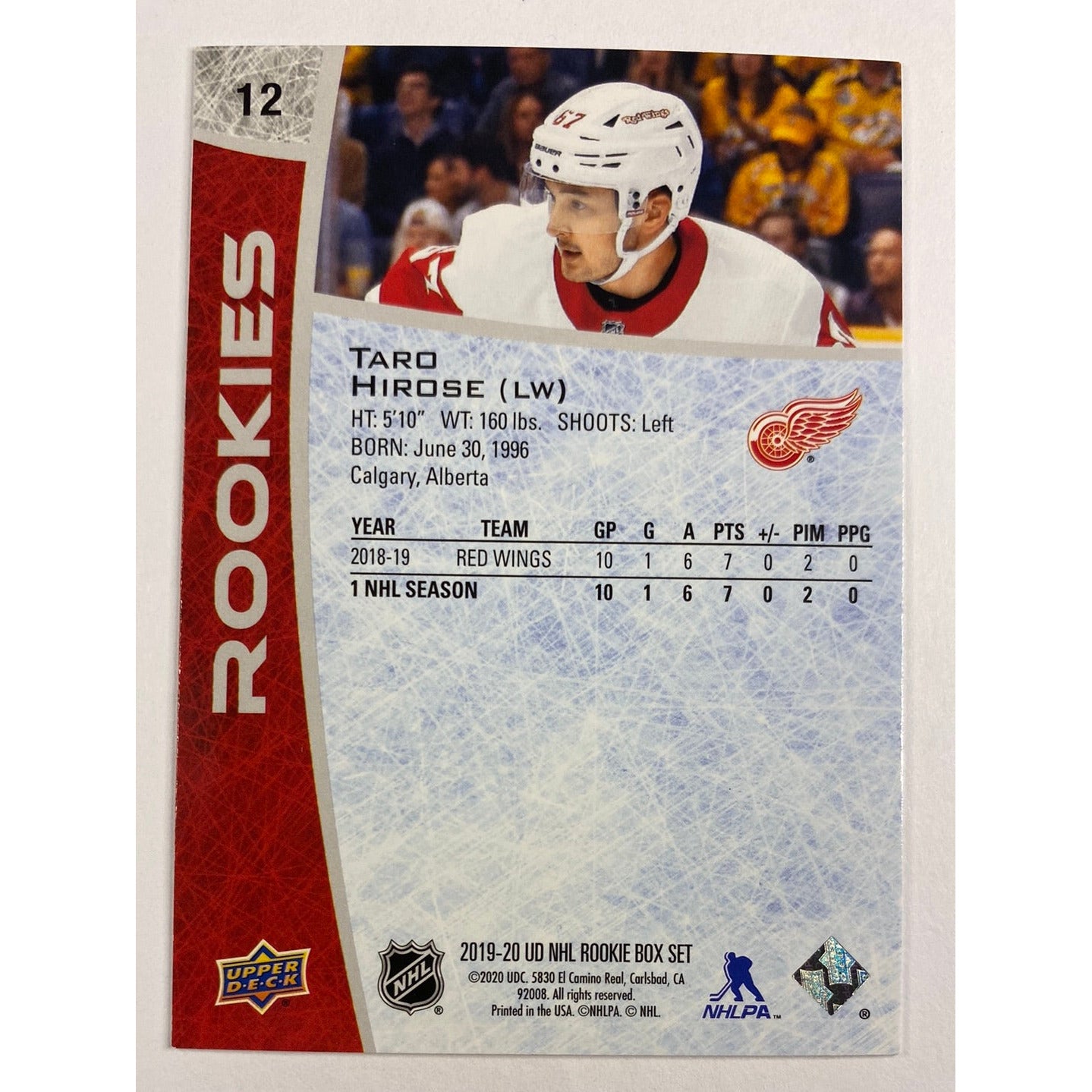 2019-20 Box Set Taro Hirose RC
