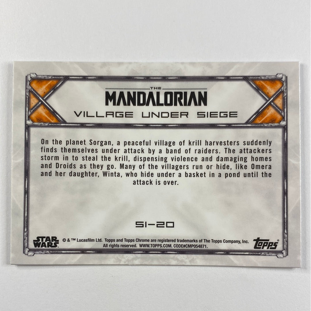 Topps Chrome The Mandalorian Village Under Siege Refractor | Local Legends Cards & Collectibles