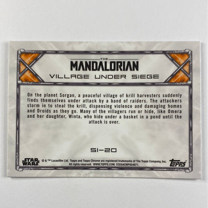 Topps Chrome The Mandalorian Village Under Siege Refractor | Local Legends Cards & Collectibles