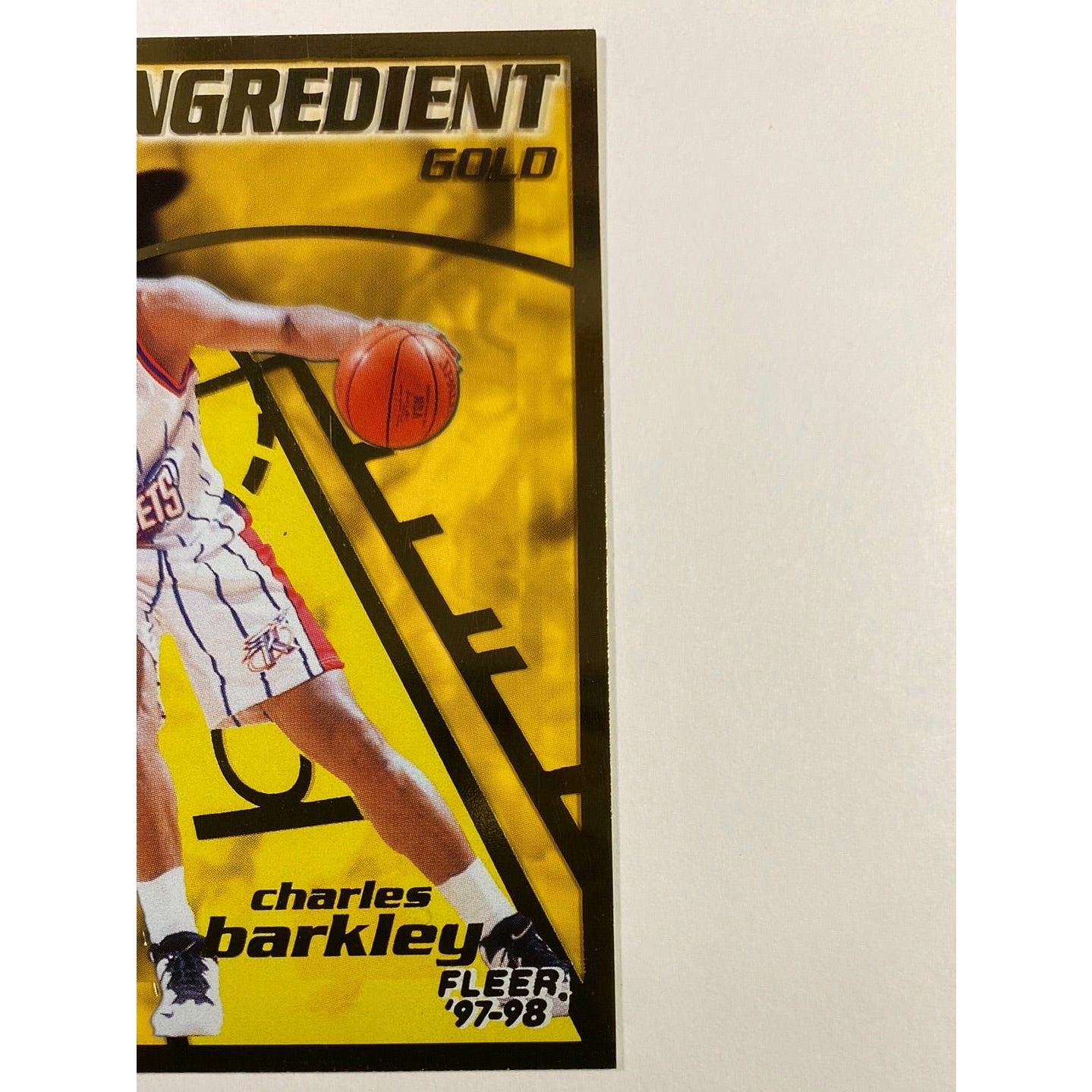 1997-98 Fleer Gold Charles Barkley Key Ingredient Clear Cut