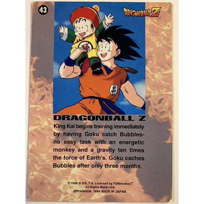  1996 JPP/Amada Dragon Ball Z Goku Chases Bubbles #43  Local Legends Cards & Collectibles