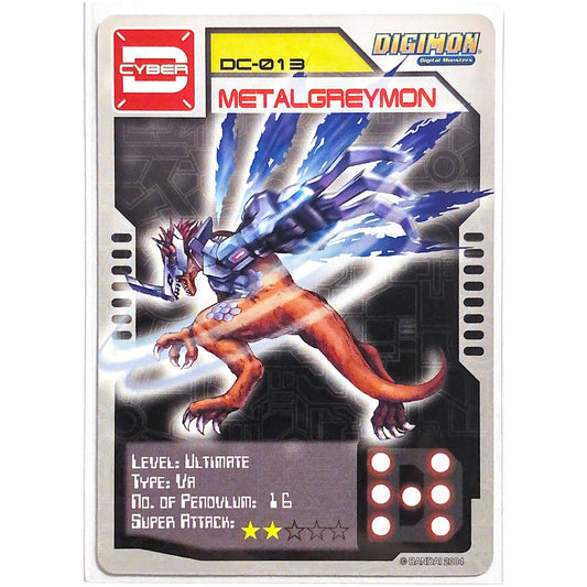  2004 D-Cyber Digimon Digivice MetalGreymon DC-013  Local Legends Cards & Collectibles