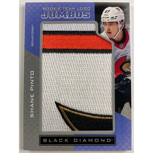 2021-22 Black Diamond Shane Pinto Rookie Team Logo Jumbos