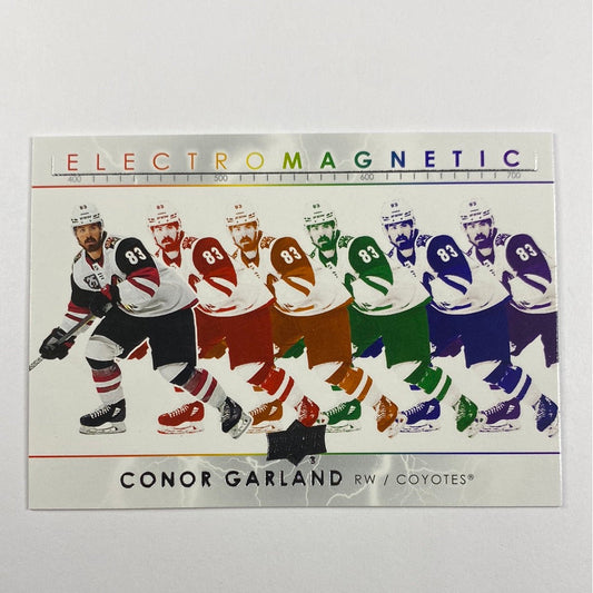 2021-22 Upper Deck Series 1 Connor Garland Electro Magnetic
