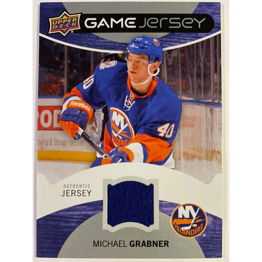  2012-13 Upper Deck Series 1 Michael Grabner UD Game Jersey  Local Legends Cards & Collectibles