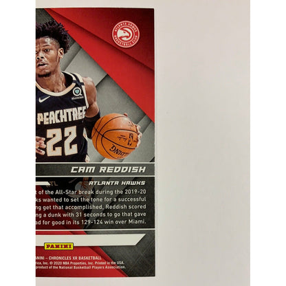 2019-20 Chronicles XR Cam Reddish Rookie Card